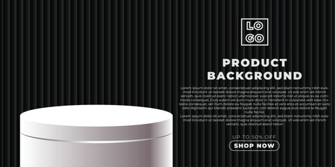 3d podium background and metalic texture gradient with spotlight luxury