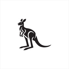 silhouette of a kangaroo