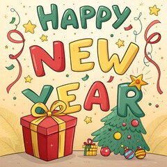Fototapeta premium christmas greeting card, Christmas and Happy New Year Greeting Cards. Vector illustration concepts for background, greeting card, party invitation card, website banner, social media banner.