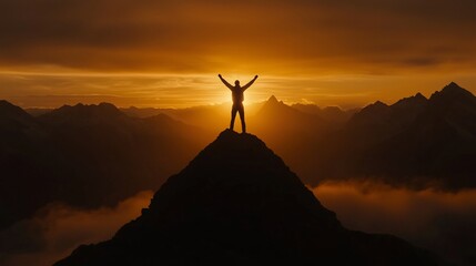 cross in the mountains