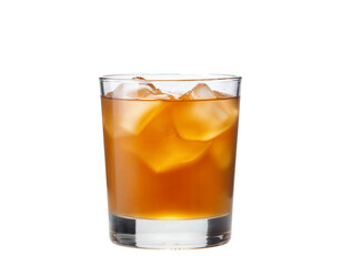 glass of orange juice isolated on white