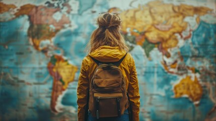 A student participating in a college study abroad program