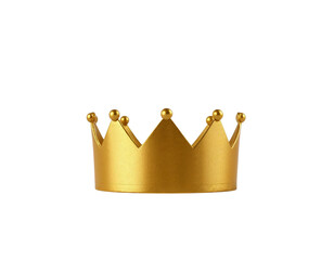 golden crown isolated on white