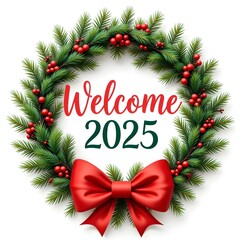 Welcome 2025 Happy New Year Celebration Design