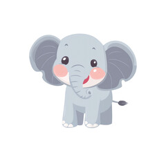 Fototapeta premium Adorable Baby Elephant Illustration