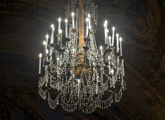 detail of chandelier in a church