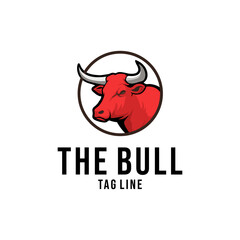bull head mascot vector illustration