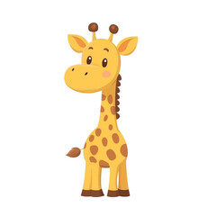 Adorable Baby Giraffe Illustration