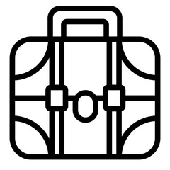 Minimalist Suitcase Icon