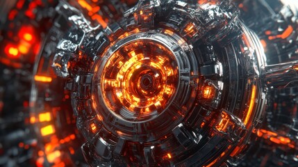 Obraz premium Futuristic Detailed Design in High-Resolution Format