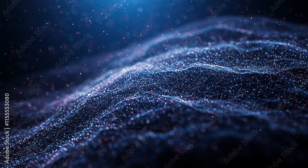 Poster realms abstraction. abstract image of the internet flowing background.