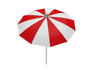 red and white umbrella