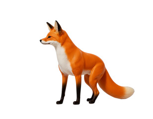 Obraz premium red fox isolated on white