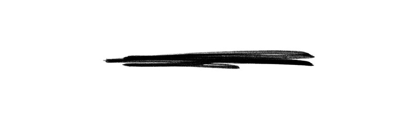 Underline for text | Black Marker PNG Isolated hand drawn doodle Elements on transparent background 