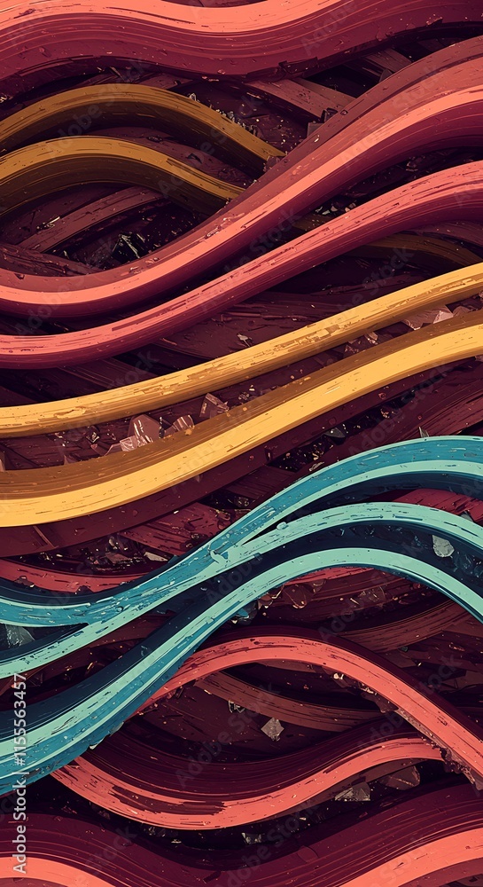 Poster realms abstraction. abstract image of the internet flowing background.