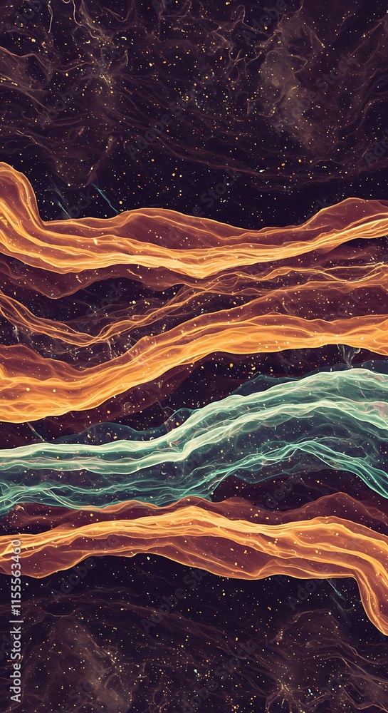 Poster realms abstraction. abstract image of the internet flowing background.