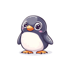 Adorable Penguin Illustration: A Cute Cartoon Penguin