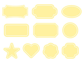 シンプルなフレームセット