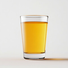 Glass of orange juice on white background. (1)