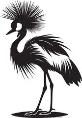 silhouette of a crane