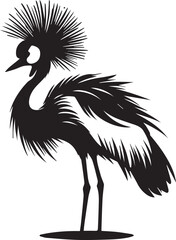 silhouette of a crane