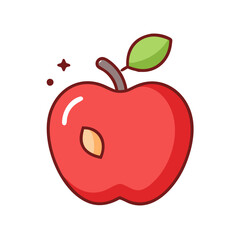 red apple icon design