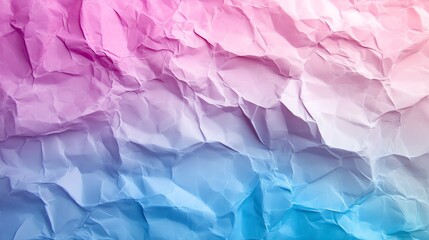 Obraz premium Pastel colored gradient crumpled paper background texture.