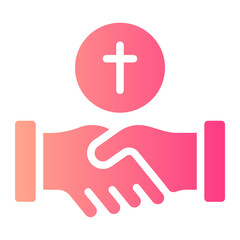 christianism gradient icon