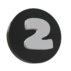 3D Letter 2 Design ini an Elegant Circel