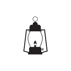 LANTERN OIL LAMP SILHOUETTE ICON