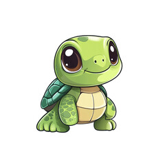 Adorable Baby Turtle Illustration