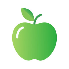 green-apple icon design