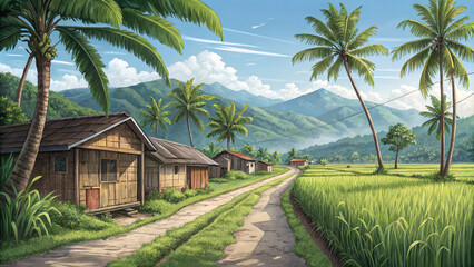 A vibrant, colorful vector art of fireworks lighting up the night sky with the text '2025' in bold neon-style typography.