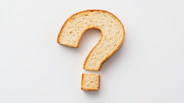 Bread shaped as question mark. (1)