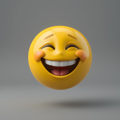 Fototapeta premium 3D cartoon Emoji Emoticon icon