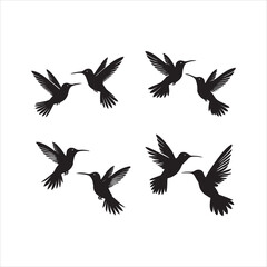 Fototapeta premium silhouettes of birds