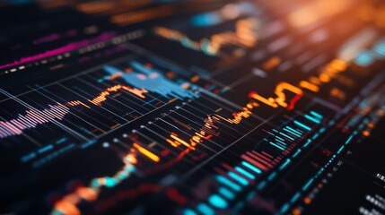 Futuristic FinTech Data Visualization Concept