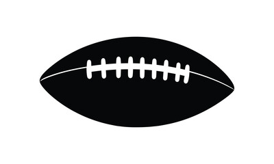 American football  icon, silhouette, outline, vector, illustration, isolated on a white background