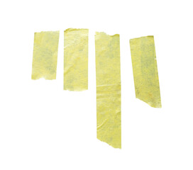 Set of torn paper tape