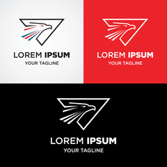 Eagle shield logo vector