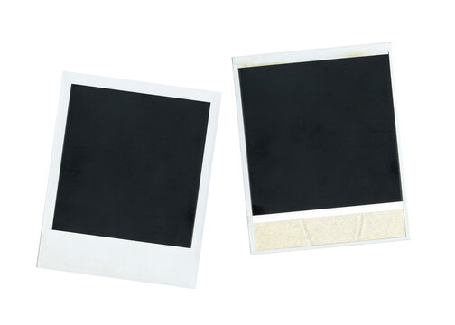Natural snapshot film photo border frame front and back.