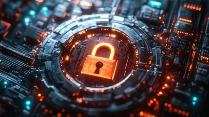 Obraz premium Cybersecurity: Digital Fortress, Data Protection, Network Security, System Safeguard, Intrusion Prevention, Digital Shield, Online Privacy, Data Encryption, Secure Access, Firewall Protection