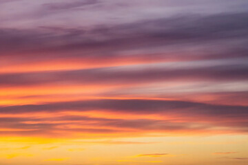 Fototapeta premium Nature Gradient Sunset Orange Purple Hues Sky Ground Horizon Warm Lighting Vibrant Soft Colors Landscape Tranquil Scenic