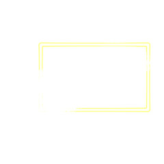 overlapping yellow rectangular frame with a white brush stroke