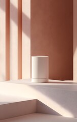 A modern product mockup showcasing sleek branding, with clean lines and minimalist design, perfect for a luxury brand