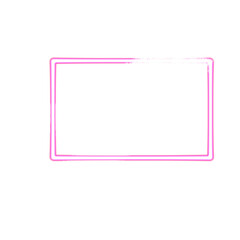 overlapping pink rectangular frame with a white brush stroke