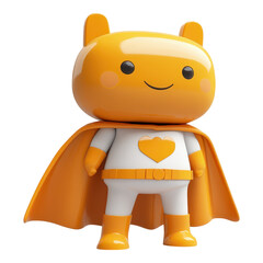 Superhero character in bright costume studio setting 3d animation vibrant colors playful theme