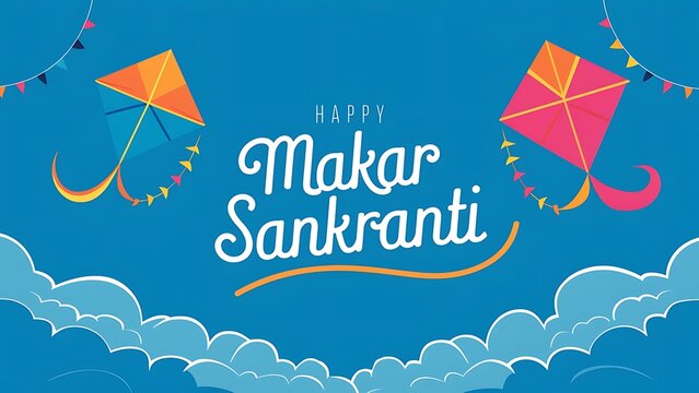 Makar Sankranti. Poster, Banner, Story, Post. Makar Sankranti Poster. Social Media Poster.
