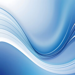 PSD Blue minimalist abstract wavy design element, geometric background