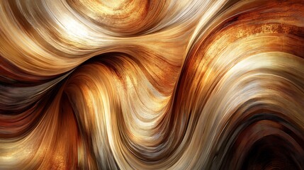 A natural wood plank with warm brown hues and soft swirling patterns for an abstract feel